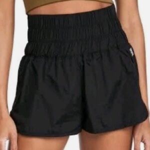 Free People Movement Way The Home Black Athletic Shorts Size Small
